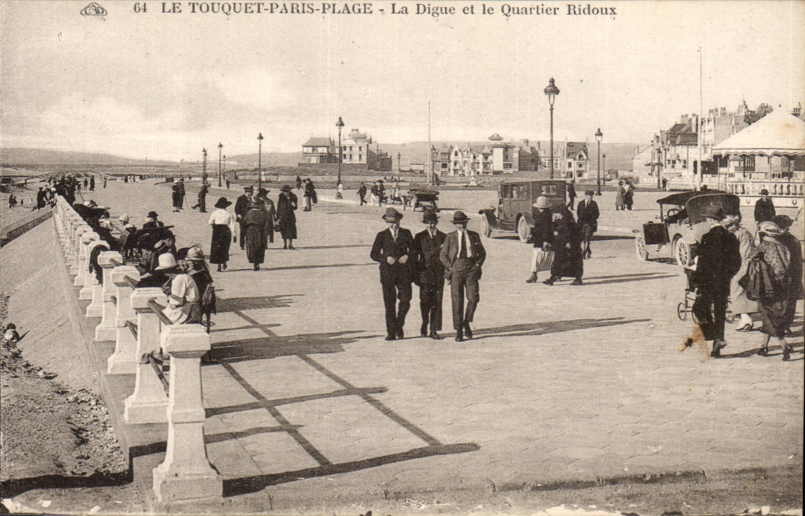Le Touquet Paris Plage - La Digue et le Quartier Ridoux - CPA 