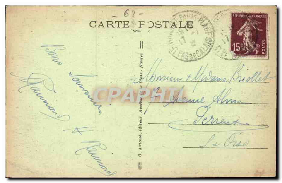 Le Touquet Paris Plage - Carrefour CPA  — Rückseite