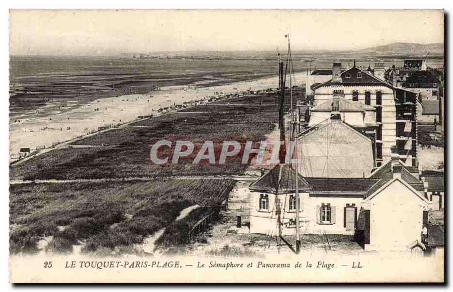 Le Touquet-Paris-Plage — Le Sémaphore et Panorama de la Plage — LL