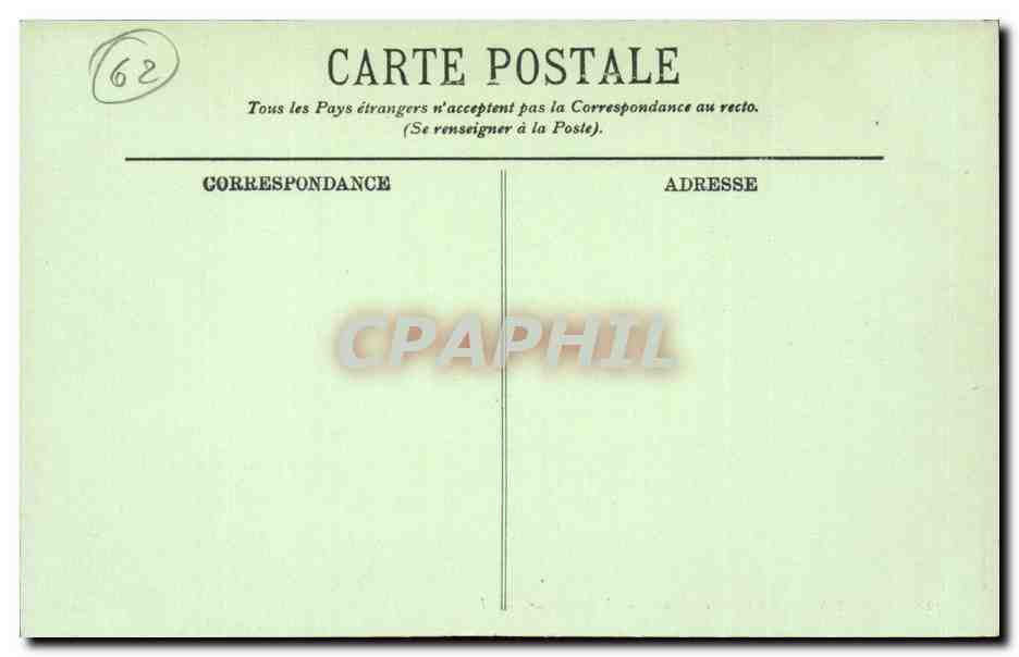 Calais - La Gare Centrale - L'Interieur - CPA  — Rückseite
