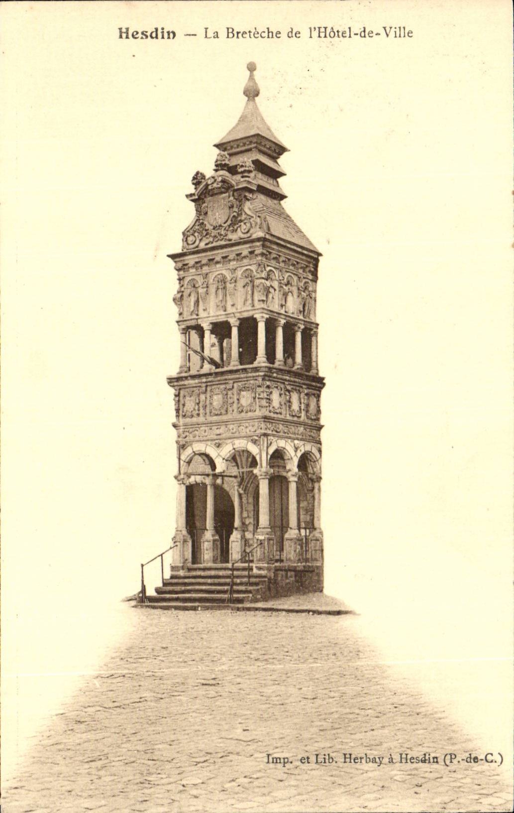Hesdin - La Breteche de l'Hotel de Ville CPA 