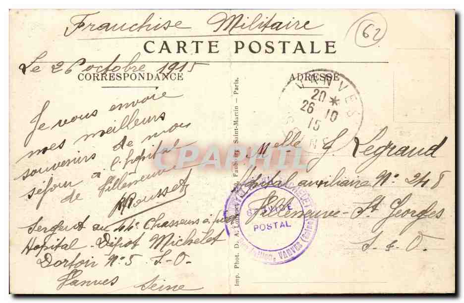 Bruay - L'Eglise - CPA — Rückseite