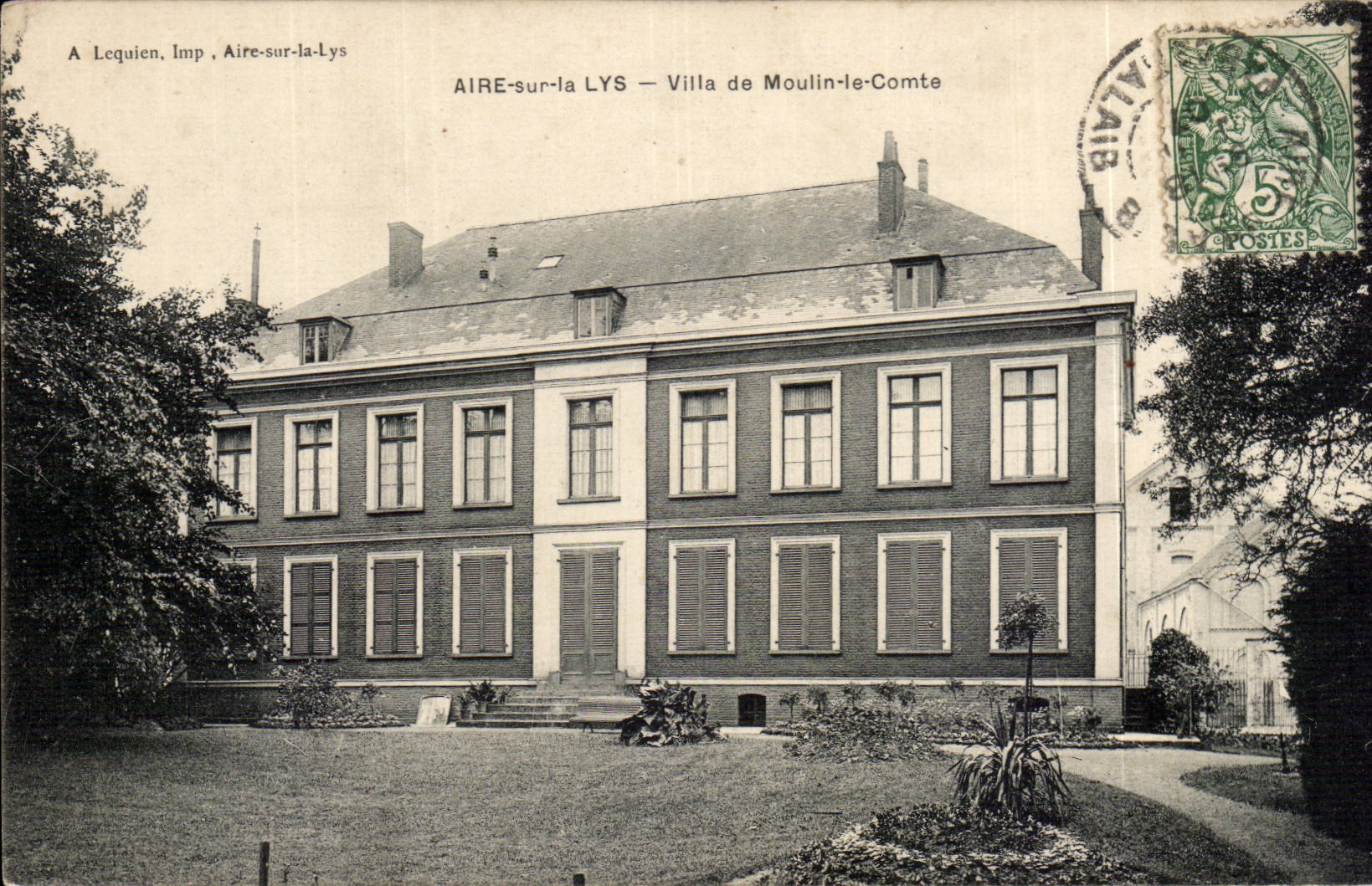 Aire sur la Lys - Vila de Moulin le Comte - CPA 