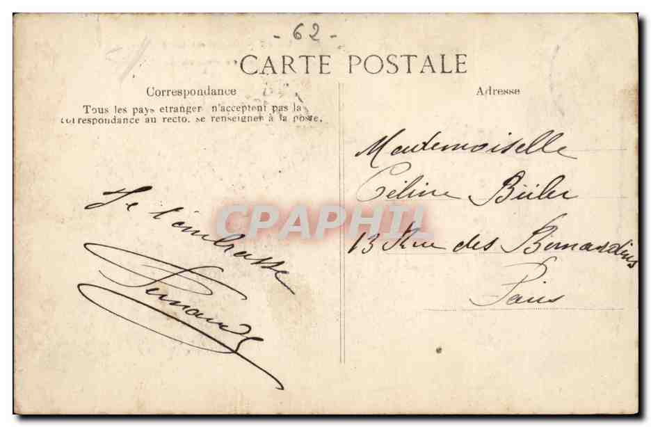 Lens - Panorama sur la Fosse n 5 et Corons Antoine Servie CPA  — Rückseite