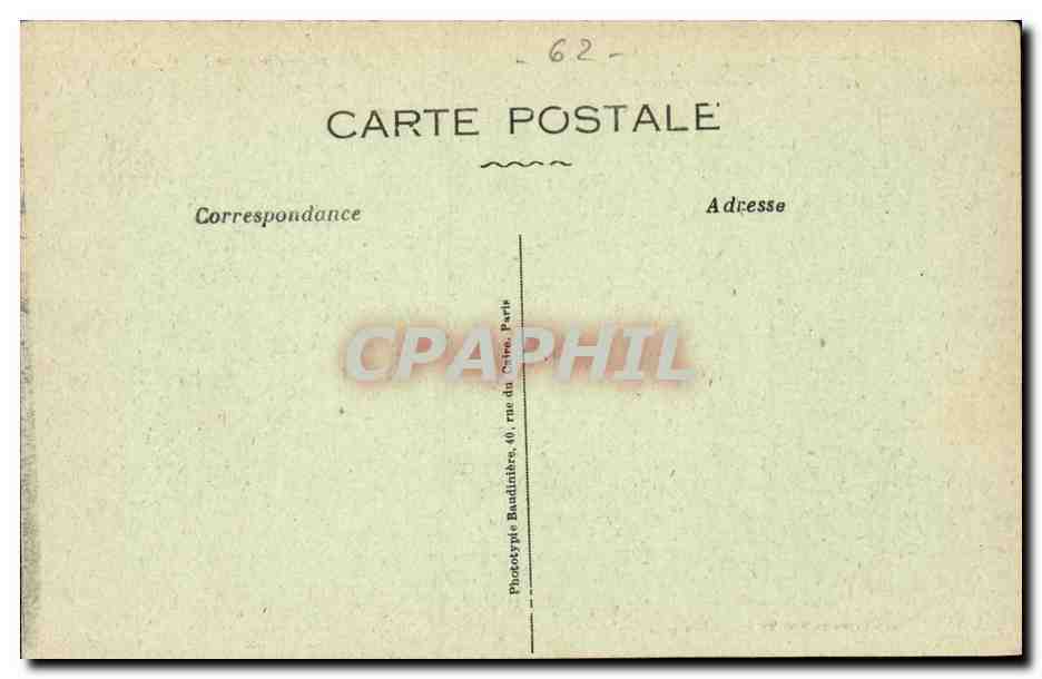 Bapaume - Ruines - Souvenons nous - CPA  — Verso