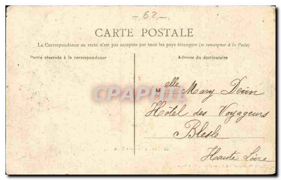 Berck Plage - Les Pieds dans l'eau - bateau - boat - CPA  — Rückseite