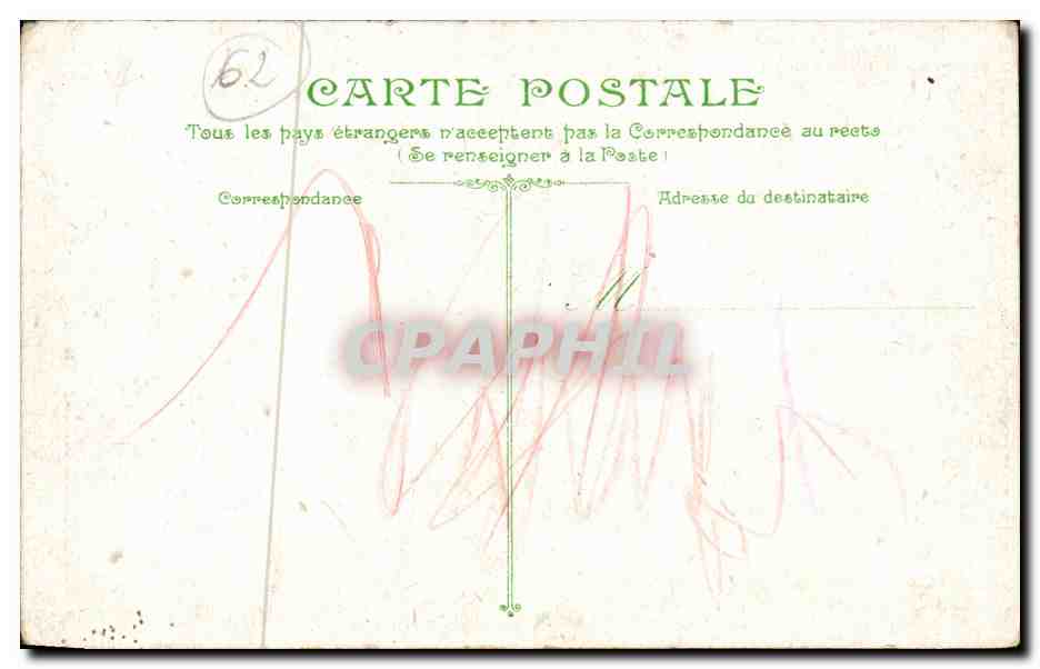 Berck Plage - La Rue Carnot - cheval - horse ane donkey - CPa„  — Rückseite