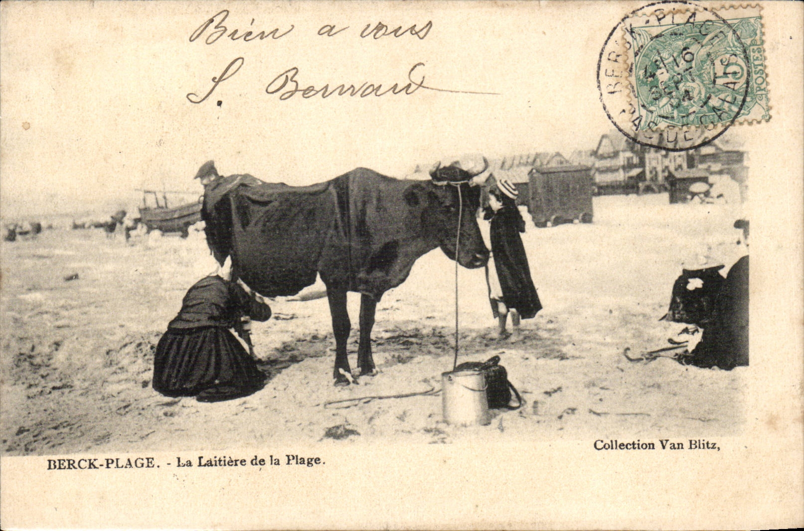 Berck-Plage - La Laitière de la Plage — Collection Van Blitz
