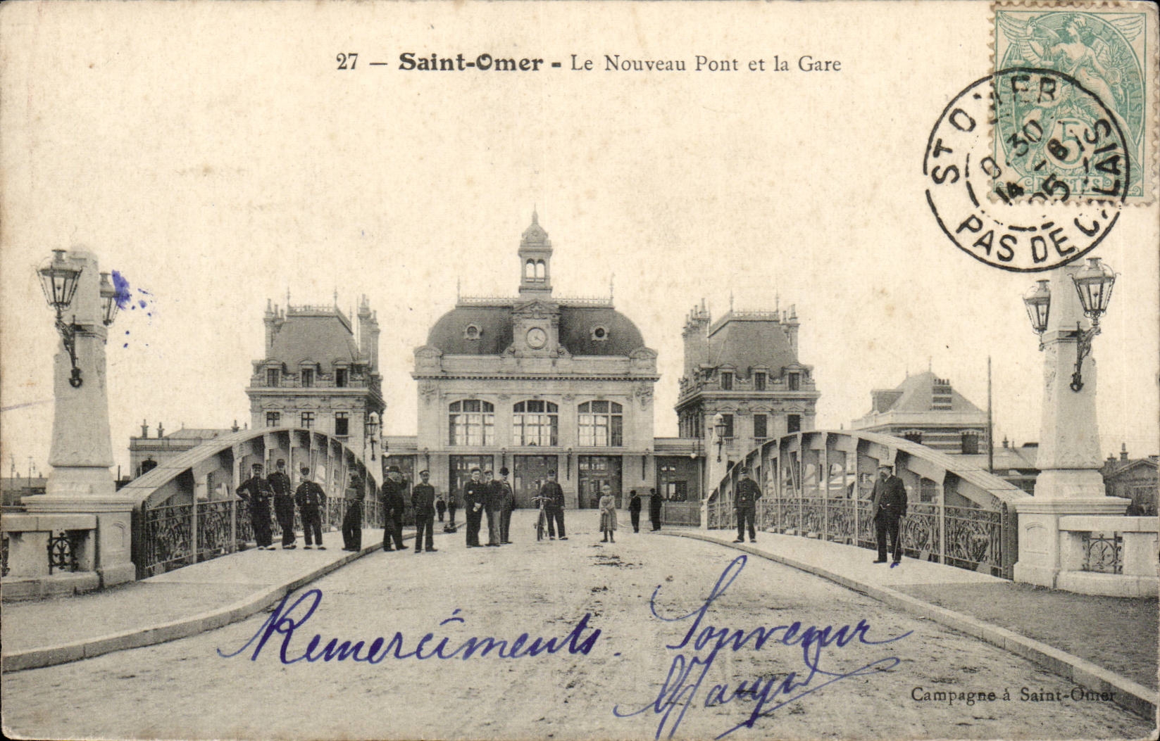 Saint Omer - Le Nouveau Pont et La Gare - CPA 