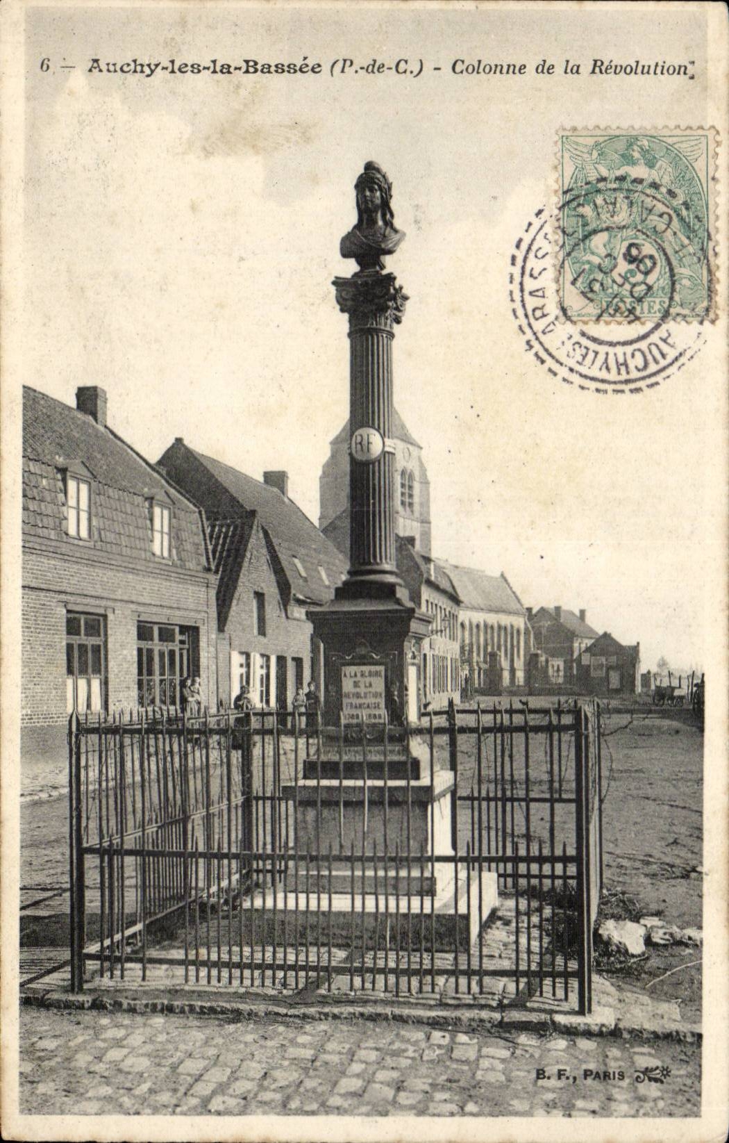 Auchy les la Bassee - Colonne de la Revolution - CPA 