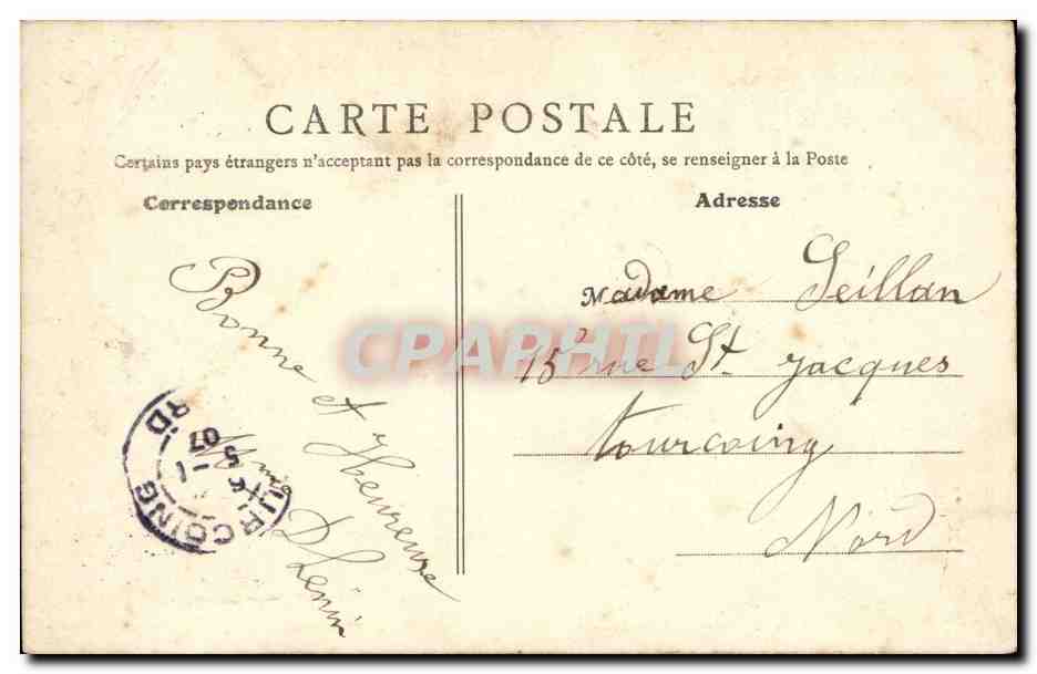 Auchy les la Bassee - Colonne de la Revolution - CPA  — Rückseite