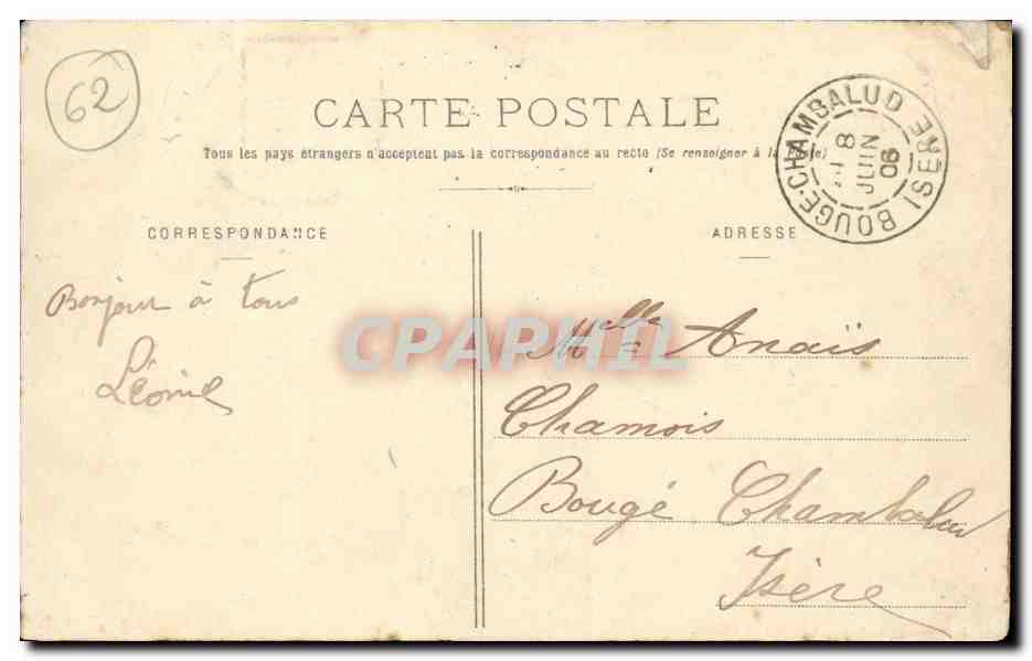 Catastrophe de Courrieres - decore de la Legion d'Honneur - son pere et Docteur Lornes - CPA — Verso