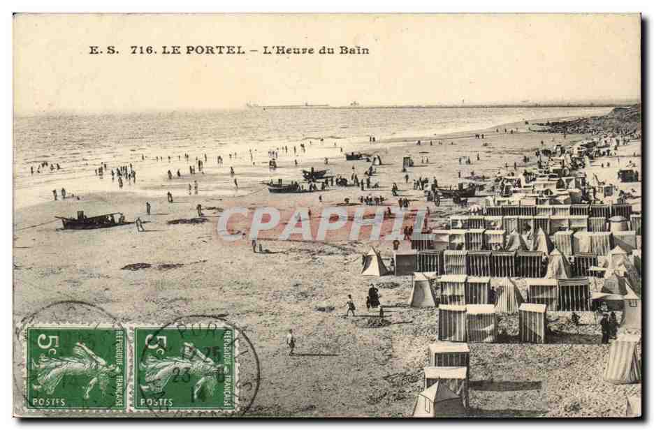 Le Portel - L'Heure du Bain - CPA 