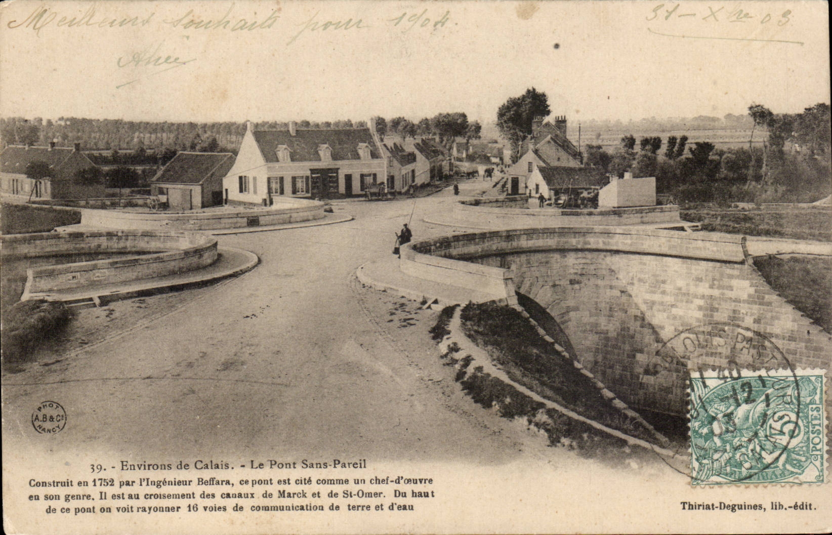 Environs de Calais - Le Pont Sans Pareil - CPA 