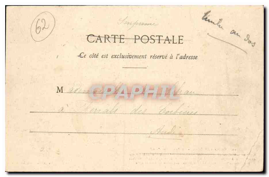 Environs de Calais - Le Pont Sans Pareil - CPA  — Rückseite