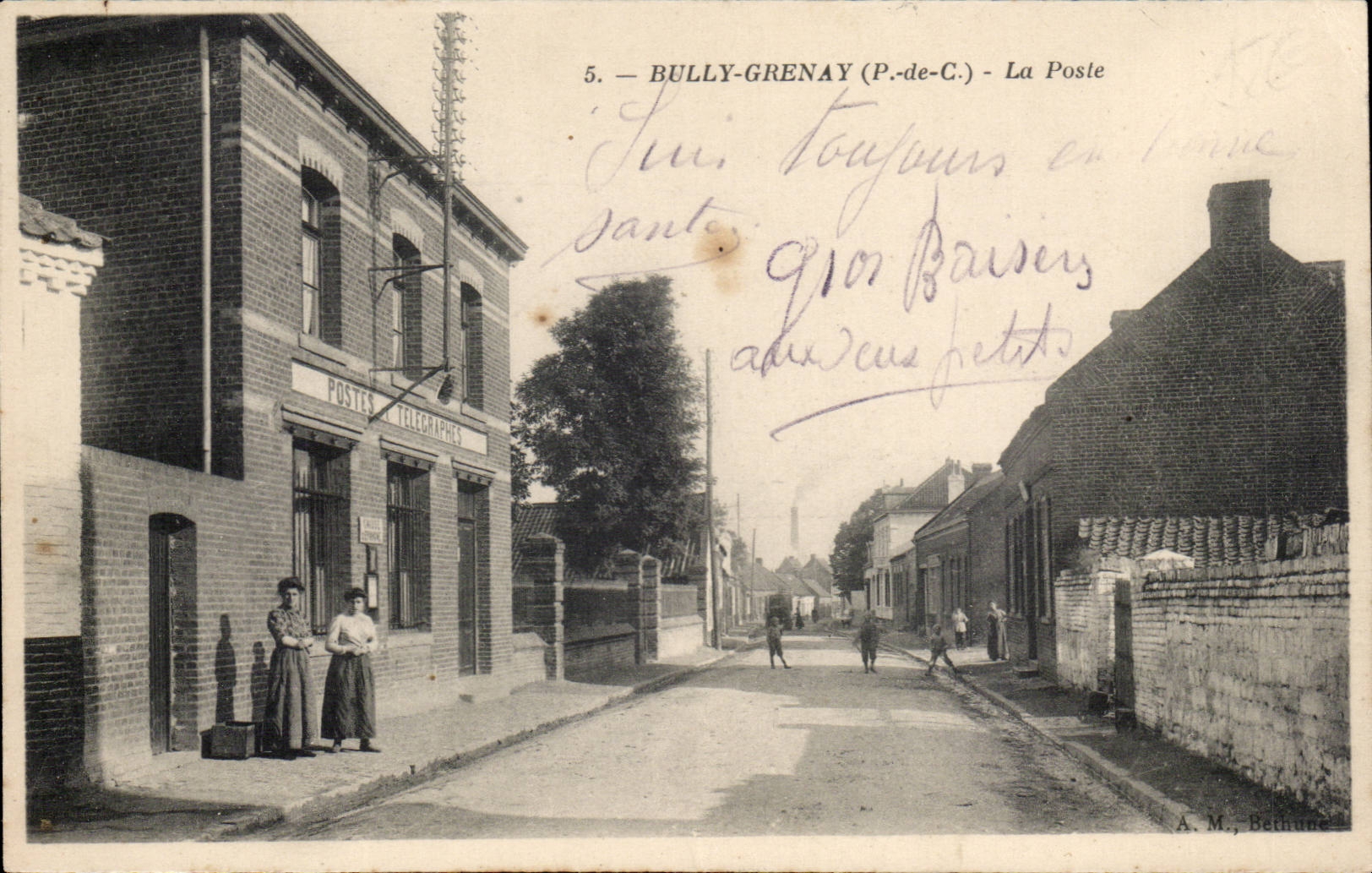 Bully-Grenay (P.-de-C.) — La Poste — A.M. Bethune