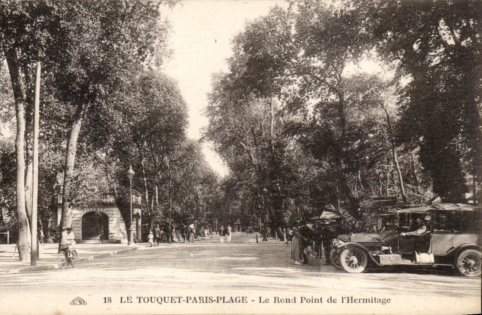 Le Touquet-Paris-Plage — Le Rond Point de l'Hermitage — Cie Alexandre des Arts Photomécaniques, Grasbourg