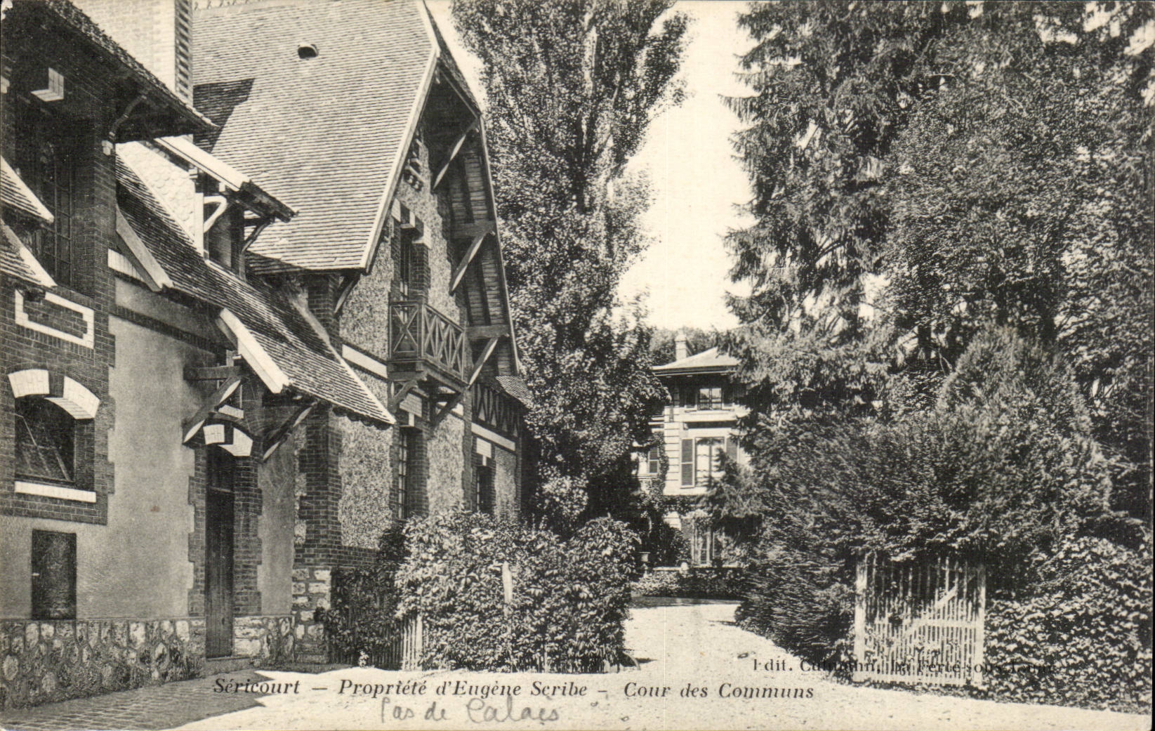 Sericourt - Propriete d'Eugene Serthe - Cour des Communs - CPA 