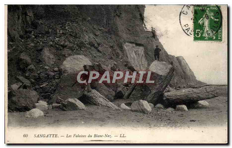 Sangatte - Les Falaises du Blanc Nez - CPA 