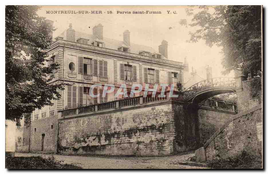 Montreuil sur Mer - Parvis Saint Firmin - CPA 
