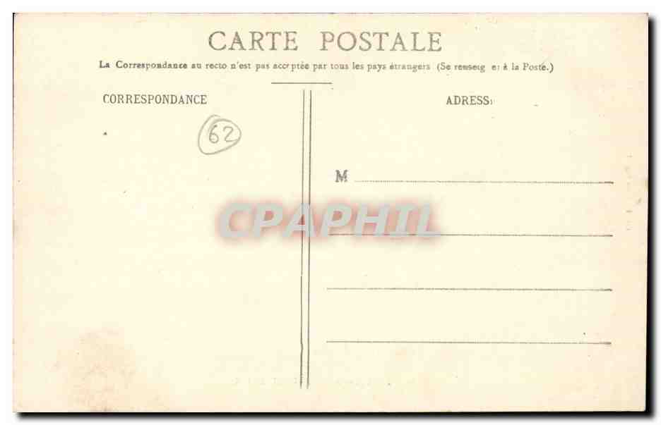 Montreuil sur Mer - Hotel de Ville - CPA  — Back