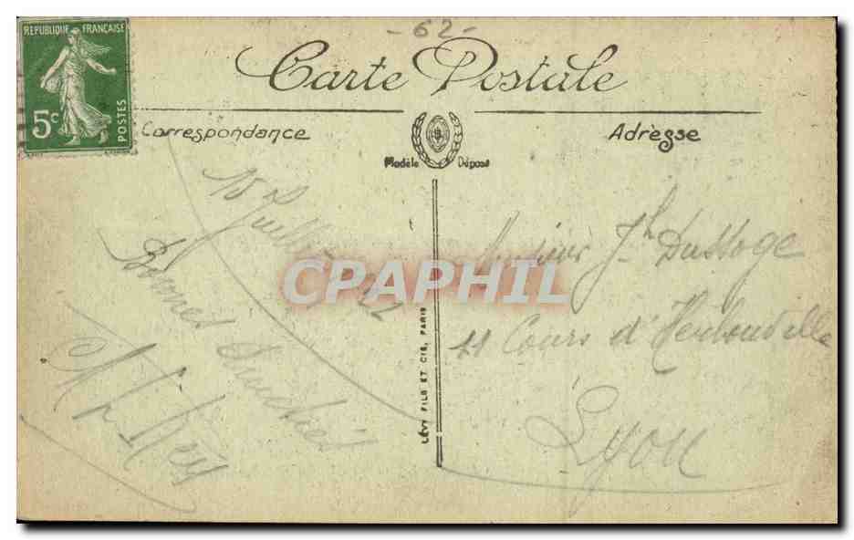 Neuville Saint Vaast - Rue de la Targette - La Grande Guerre 1914 - miitaria CPA  — Rückseite
