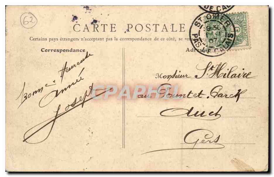 Saint Omer - Un Coin du Jardin Public CPA  — Back