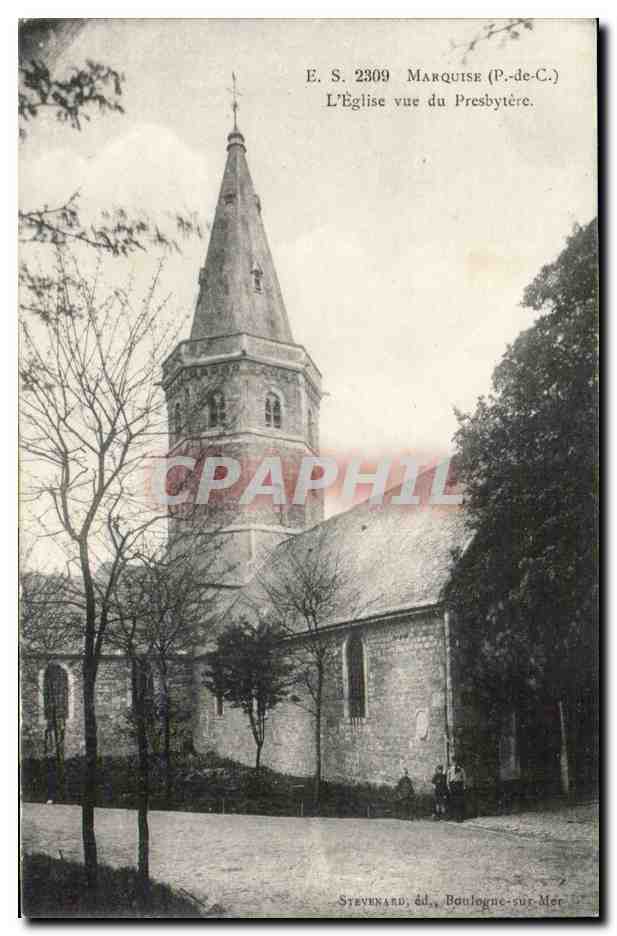 Kirchensicht vom Presbyterium — Marquise (P.-de-C.) — Stévenard, Verlag, Boulogne-sur-Mer