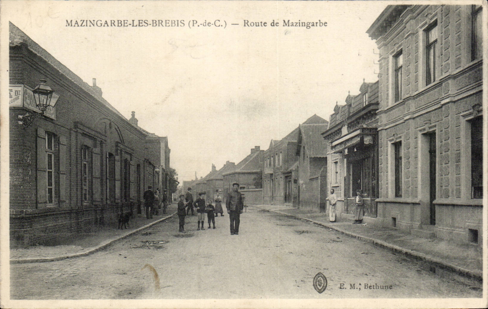 Mazingarbe-les-Brebis — Route de Mazingarbe — E.M. Béthune