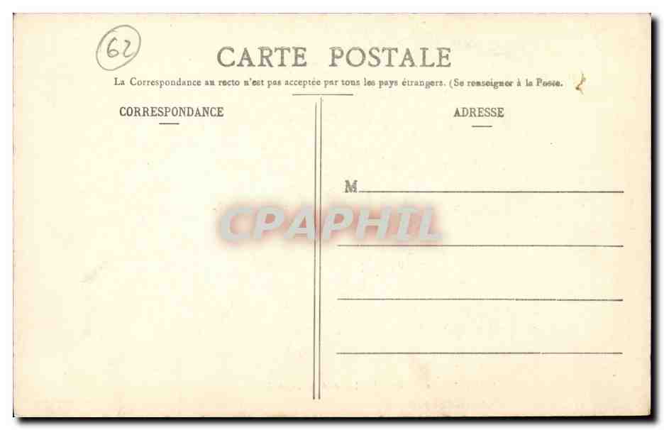 Montreuil sur Mer - Les Fosses de la Citadelle CPA  — Back