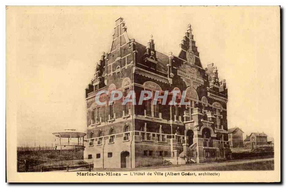 Marles les Mines - L'Hotel de Ville CPA 