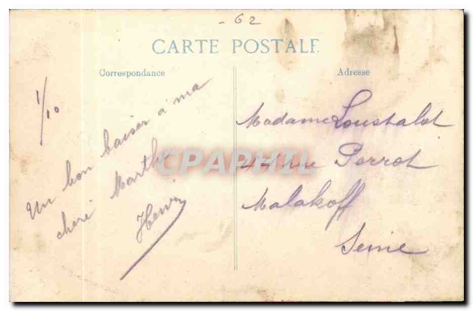 Arras — Rue Saint-Géry, vue de la place des États après le bombardement du 21 octobre 1914 — éditeur Gerdite, n° 10 — Rückseite