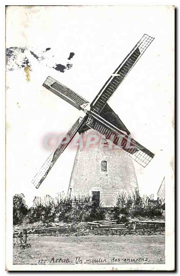 Arras. Un moulin des environs — éditeur L. n° 520