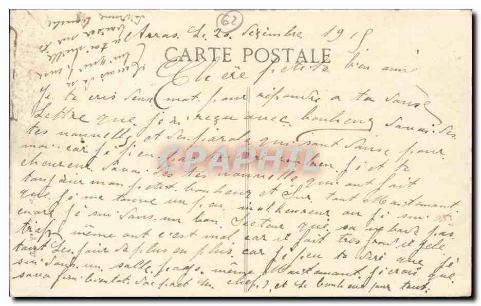 Arras — Le Canal — Manœuvre de Pontages — Éditeur ELD, n°38 — Rückseite