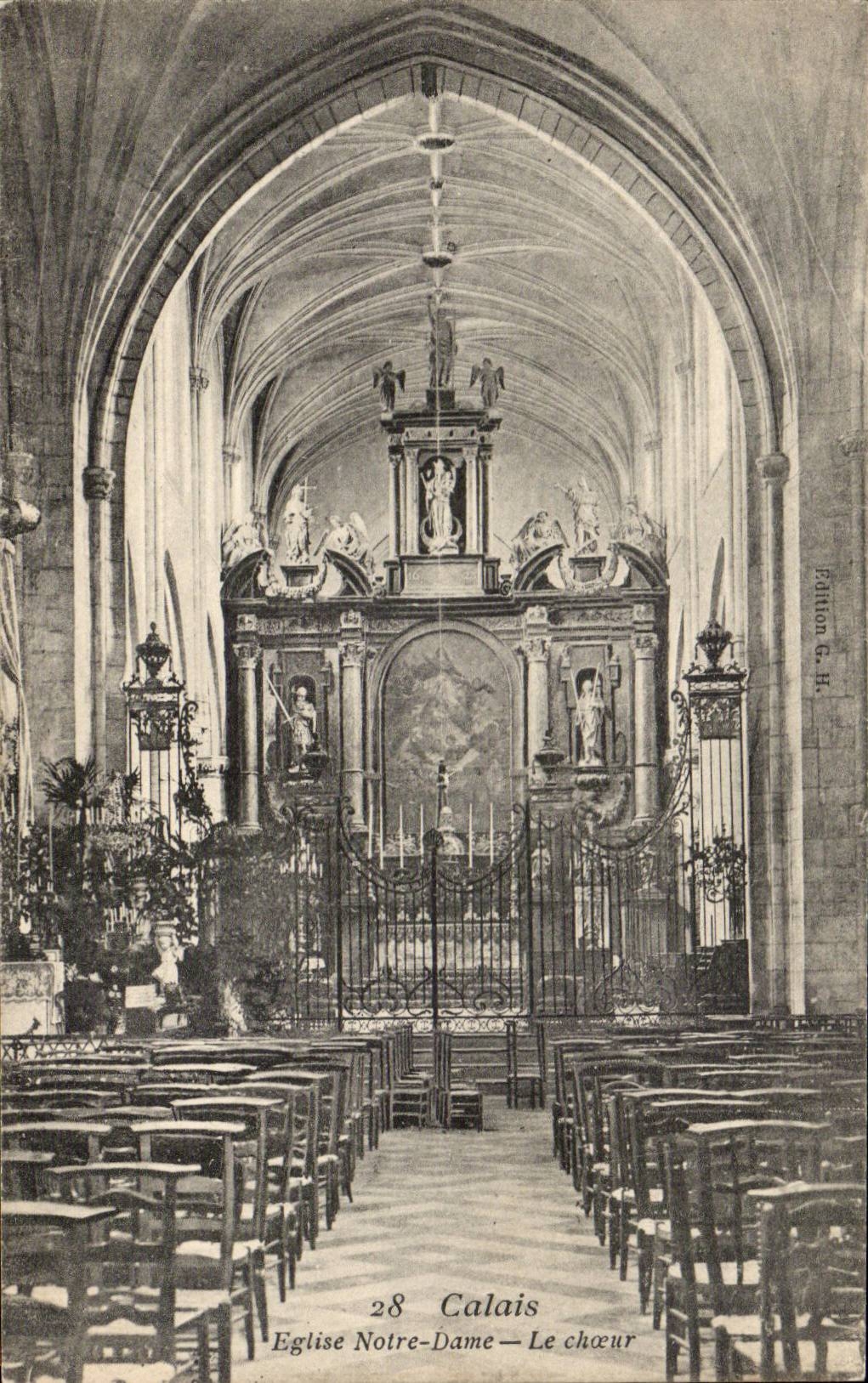 Calais - Eglise Notre Dame - Le Choeur CPA 