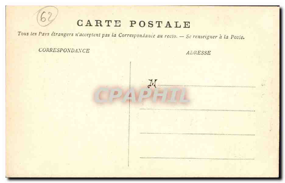 Calais - Eglise Notre Dame - Le Choeur CPA  — Rückseite