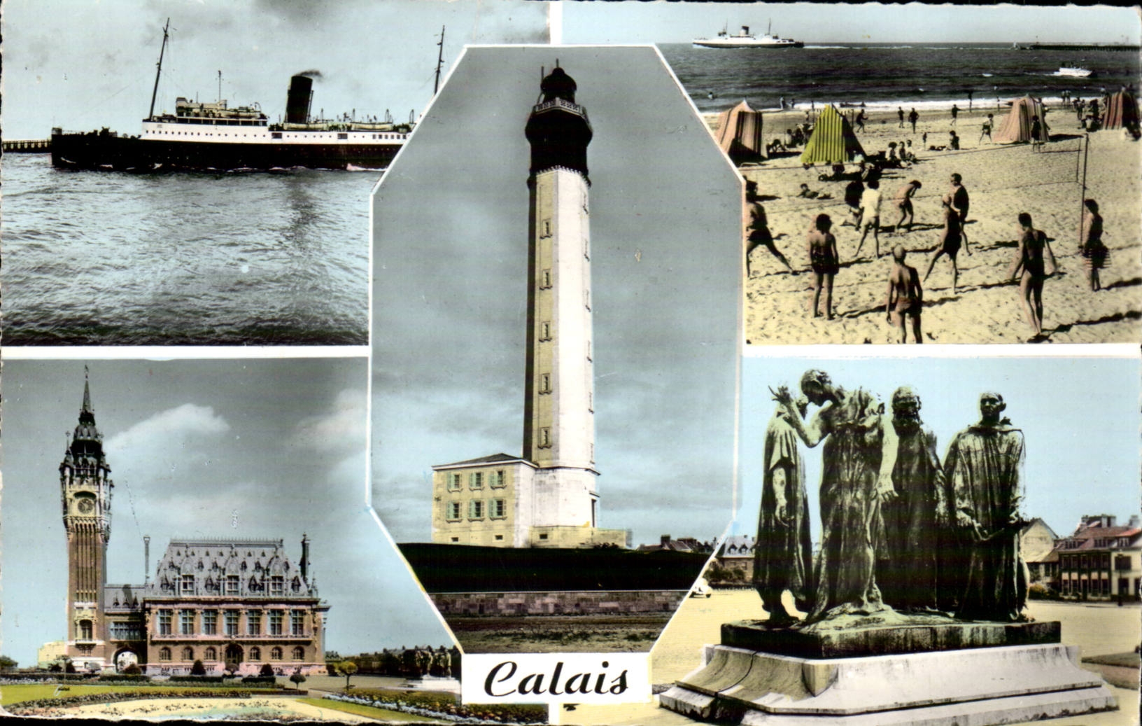 Calais - Souvenir CPA (phare lighthouse)