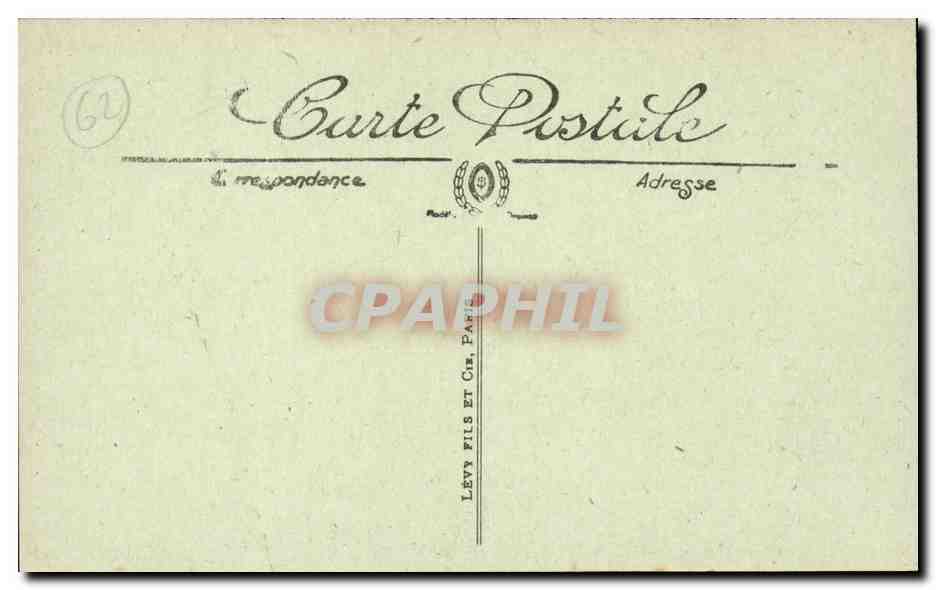 Calais - Le Monument de Cotel CPA  — Rückseite