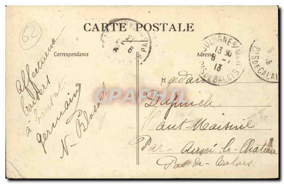 Boulogne-sur-Mer — La Cathédrale — E. S. 23, édit. Bocenard — Reverso