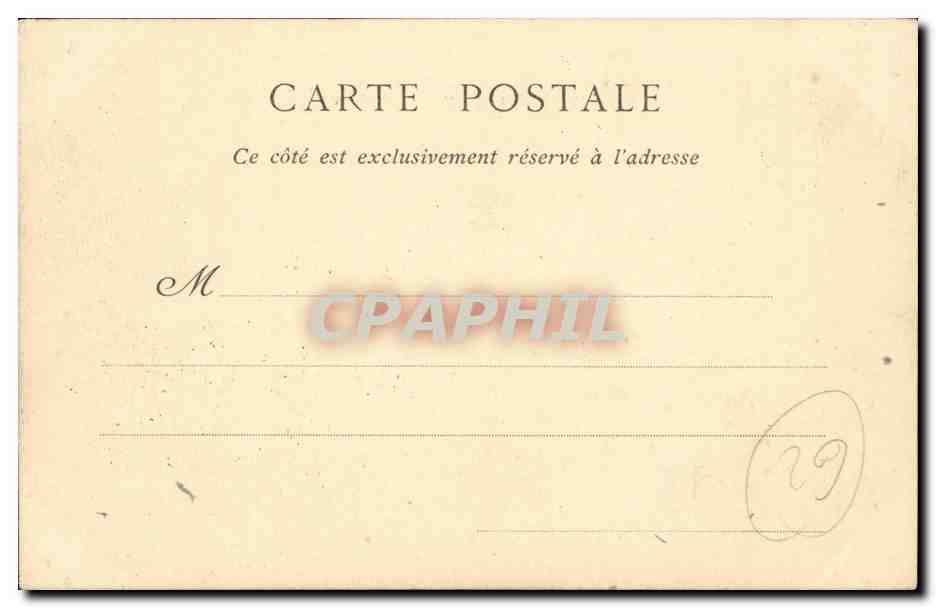 Boulogne sur Mer - Le Chateau CPA  — Rückseite