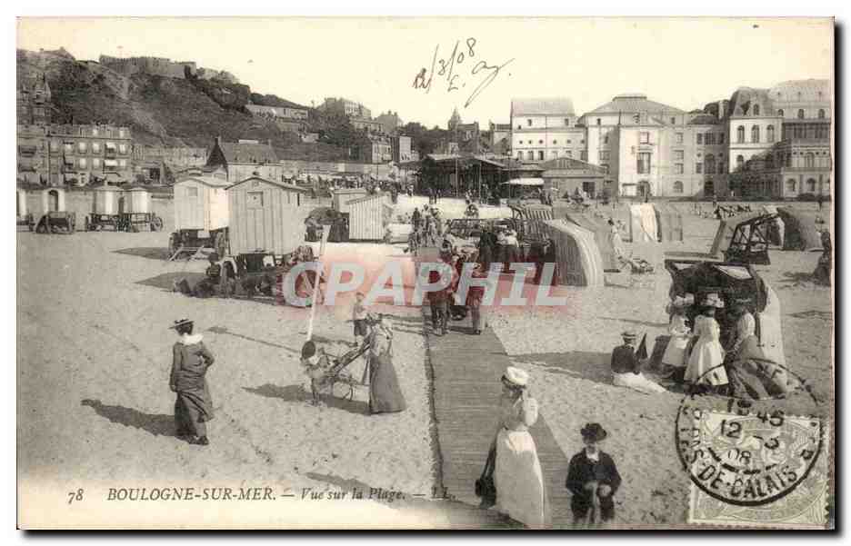 Boulogne-sur-Mer — Vue sur la Plage — Éditeur LL, n°78