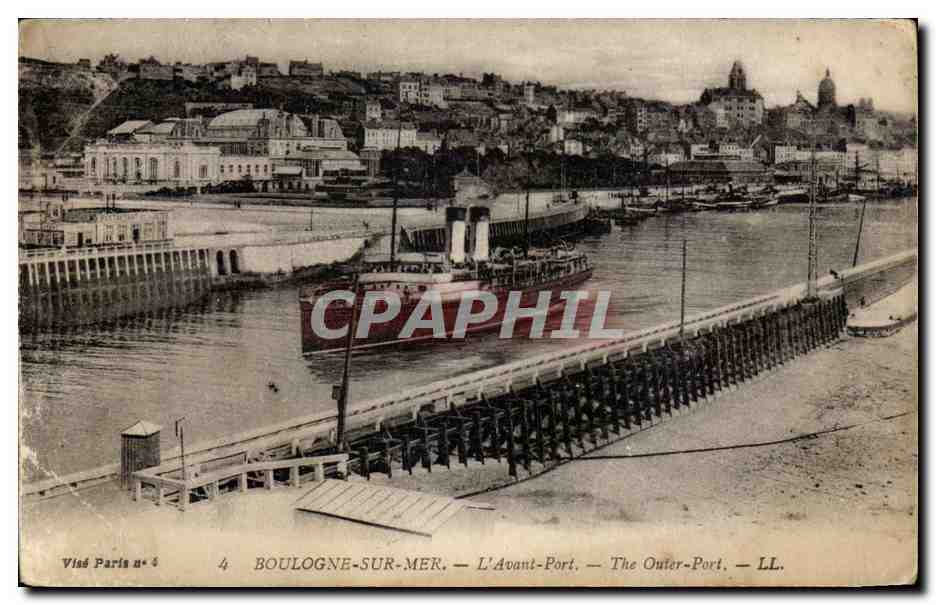 Boulogne-sur-Mer — L'Avant-Port — The Outer-Port — LL. — Visé Paris n° 4