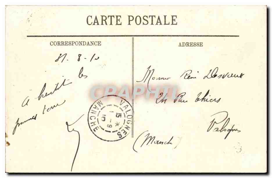Boulogne sur Mer - Arrivee du Brighton Queen - Paquebot - steamer - bateau - boat CPA  — Verso
