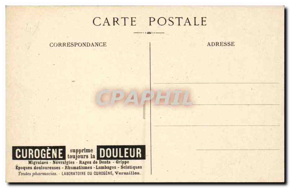 Boulonnais — homme de pêche avec filet — dessin de René Pousset — Verso