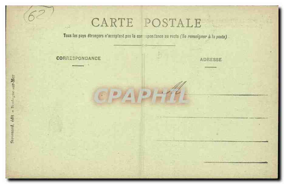 Boulogne-sur-Mer — Un Coin du Port E.S. — Stevomard, édit. Boulogne-sur-Mer — Verso