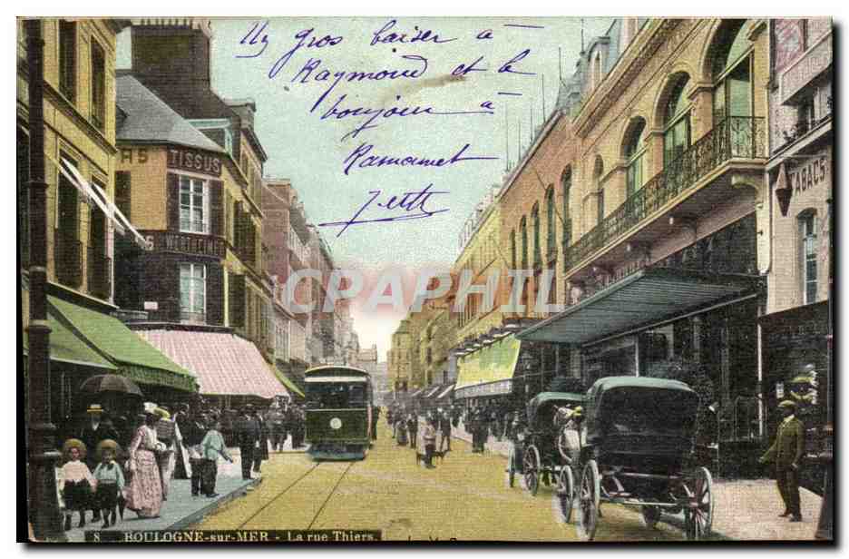 BOULOGNE-sur-MER — La rue Thiers — éditeur anonyme, n°8