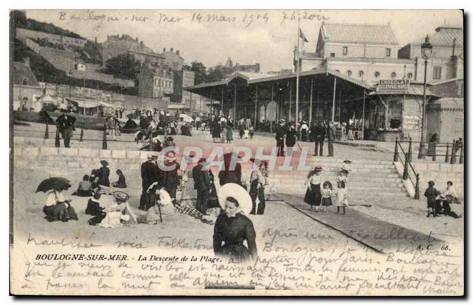 Boulogne-sur-Mer - La Descente de la Plage — éditeur A.C. 66