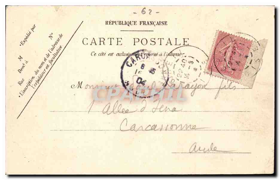 Boulogne-sur-Mer - La Descente de la Plage — éditeur A.C. 66 — Verso