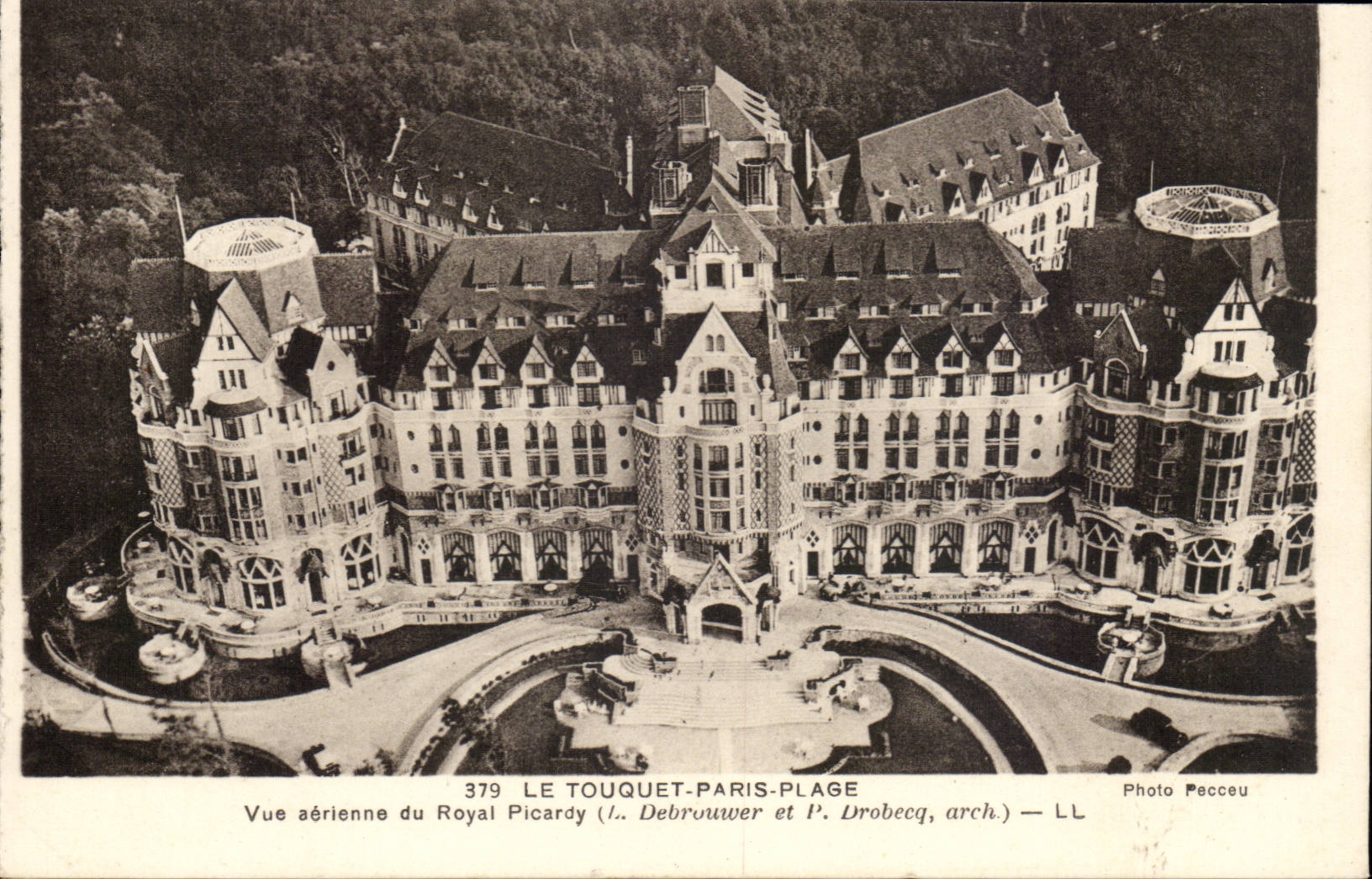 Le Touquet Paris Plage - Vue Aerienne du Royal Picardy CPA 