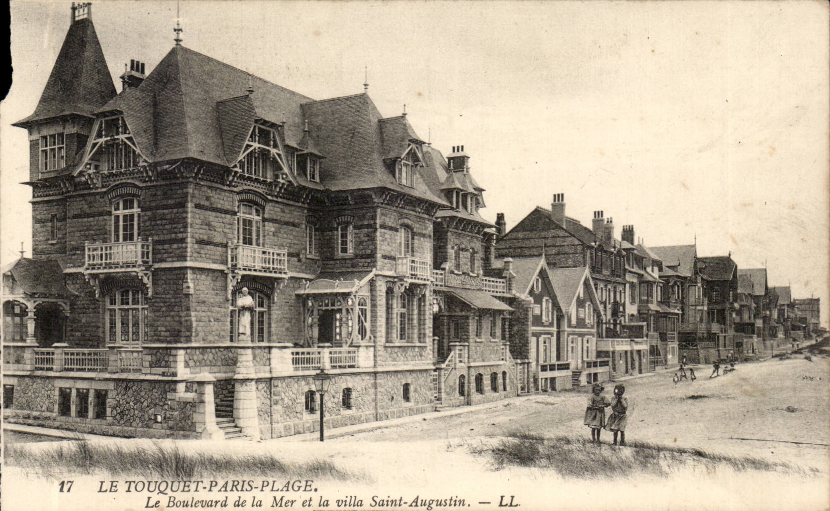 Le Touquet-Paris-Plage — Der Boulevard de la Mer und das Villa Saint-Augustin — LL, Nr. 17